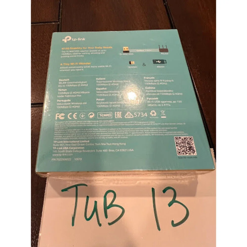 TP-LINK WIRELESS N NANO USB ADAPTER - 150MB/S WI-FI ( WIFI ) (TL-WN725N-NEW)